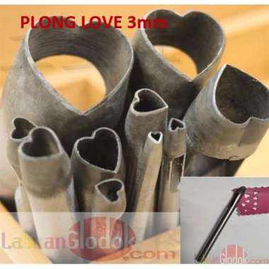Plong Love Kulit 3mm - Love Shape Punch leather/plong love 3mm/Pembolong Love 3mm