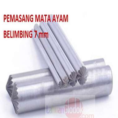 Plong Kulit Bentuk Belimbing 7mm-plong Bunga-Plong Belimbing-Plong/Pembolong Belimbing 7mm