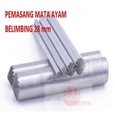 Plong Kulit Bentuk Belimbing 28mm-plong Bunga-Plong Belimbing-Plong/Pembolong Belimbing 28mm