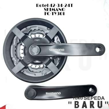 TB - Crank / Rotel SHIMANO TY301 ORI 42-34-24T