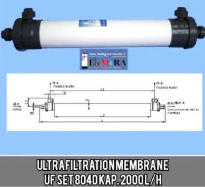 Filter Air Ultrafitrasi Membran UF 8040 2000 LPH