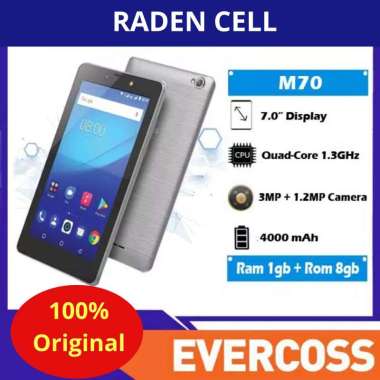 Evercoss M70 Ram 1/8 GB Tablet Android 4G LTE Finger Print Tab Android 4G LTE Murah Garansi Resmi 1