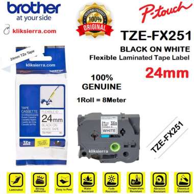 Jual BROTHER TZe-631 12mm PTouch Tape Label TZe631 Black on ...