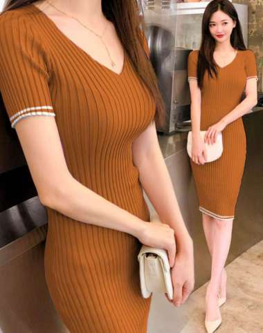 Jual Bluelans Lady Fashion Floral Print Tight Waist Large Swing V Neck Short Sleeve Maxi Dress Online Maret 2021 Blibli