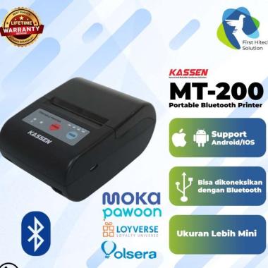 Printer Mobile Bluetooth Kassen MT-200 hitam