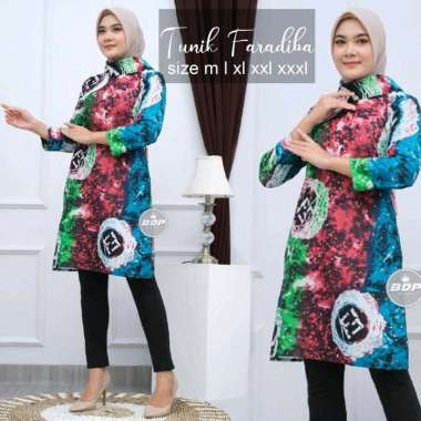 TUNIK BATIK pelangi L motif 3
