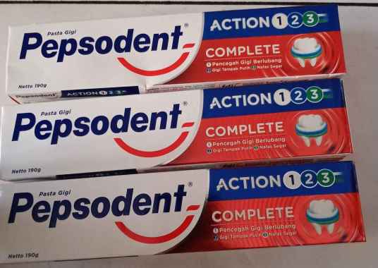 Promo Harga Pepsodent Pasta Gigi Action 123 Complete 190 gr - Blibli
