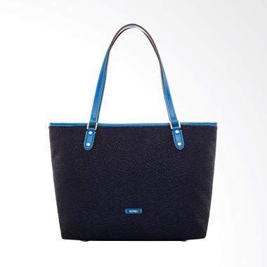 Bonia Paula Jacquard Tote Bags - Blue