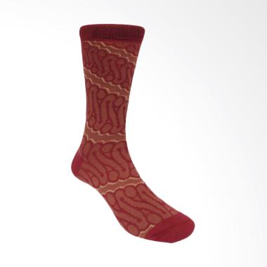 Marel Socks Life Style Parang Batik 3D Kaos Kaki - Red Pink