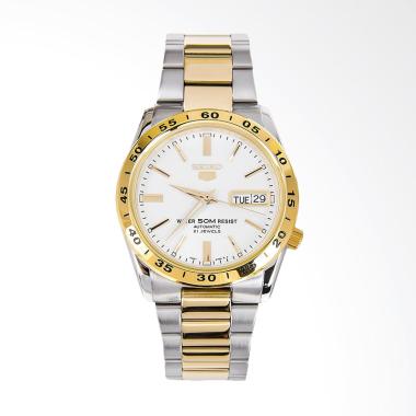 Seiko 5 Automatic SNKE04K1 Jam Tangan Pria - Silver Gold -