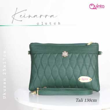 Tas Selempang Wanita Sling Bag Keinarra Clutch By Tas Quinta Tas Selempang Remaja High Quality Hijau
