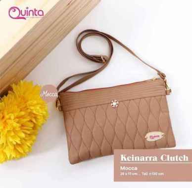 Tas Selempang Wanita Sling Bag Keinarra Clutch By Tas Quinta Tas Selempang Remaja High Quality mocca