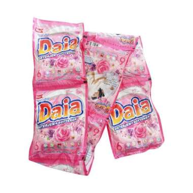 Promo Harga Daia Deterjen Bubuk + Softener Pink per 6 sachet 53 gr - Blibli