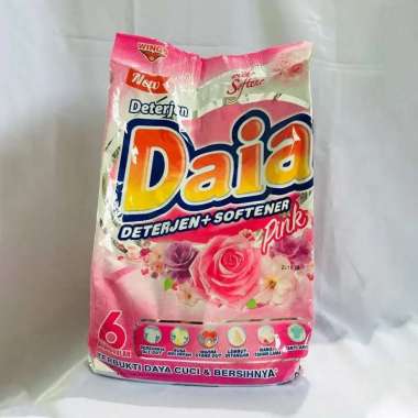 Promo Harga Daia Deterjen Bubuk + Softener Pink 2700 gr - Blibli