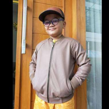 Jaket Anak Branded - Jaket Anak Lucu - Jaket Boboiboy Semi Kulit Jk-68 Jaket Motor L Mocca