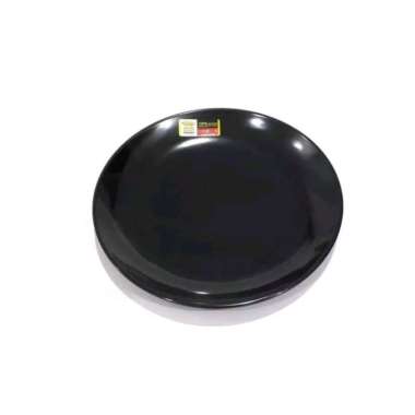 Piring Bulan Premium Melamin Golden Dragon 10" Piring Hitam Oriental Jepang Cafe Resto Piring Putih 