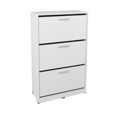 JYSK Price Star Shoe Cabinet - White [65 x 28 x 100 cm]