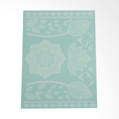 Jayjo Stickers JS-30 White Henna Lotus Mandala Tattoo
