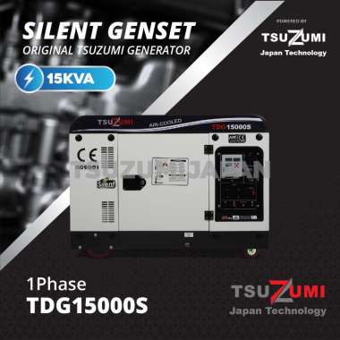 Genset Silent 15 KVA 1 Phase TDG 15000S Tsuzumi