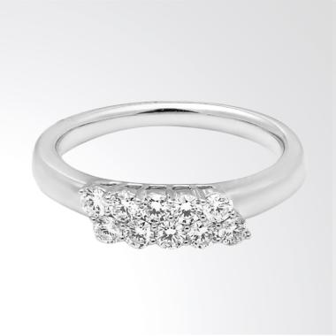 LINO P1610180007 Cincin Berlian Emas Putih 18K VVS