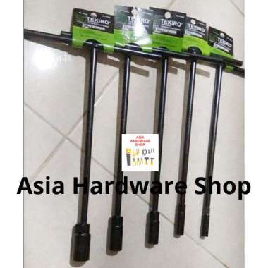 PAKET Kunci T TEKIRO 8 10 12 14 17 mm Kunci Sock T Hitam TEKIRO ORIGINAL