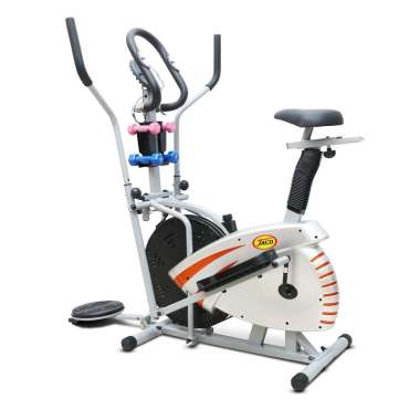 Jaco Elliptical Bike JC-820 Alat Olahraga Alat Fitness Sepeda Statis - Putih