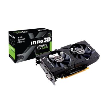 Inno3D Geforce GTX 1050 Ti Twin X2 Graphic Card [4GB/ GDDR5/ 128-bit] Hitam