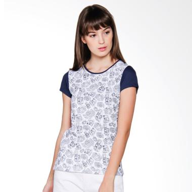 3 Second Ladies 5610 156101722BR Girl Tee Kaos Wanita - Blue