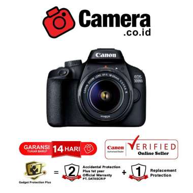 Camera.co.id - Canon EOS 3000D Kit 18-55mm III Black