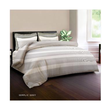 King Rabbit Motif Semplice Set Sprei - Abu