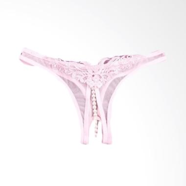 LingerieOnYou BA1728LP Pearl Open Crotch G-String