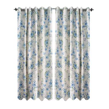 Indocurtain FDR Shabby Blackout Gorden - Biru