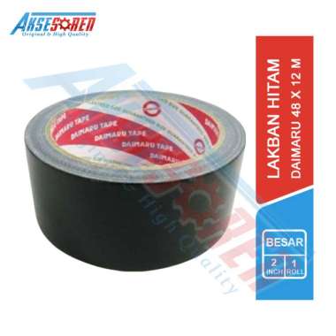 Lakban Hitam Daimaru [48 mm x 12 m/ 1 Roll] / Tape Cloth Isolasi Selotip Besar