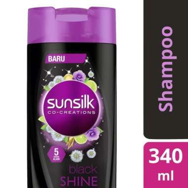 Promo Harga Sunsilk Shampoo Black Shine 340 ml - Blibli