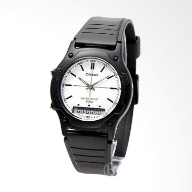 CASIO Sport Casual Jam Tangan Pria - White [AW-49H-7E] White