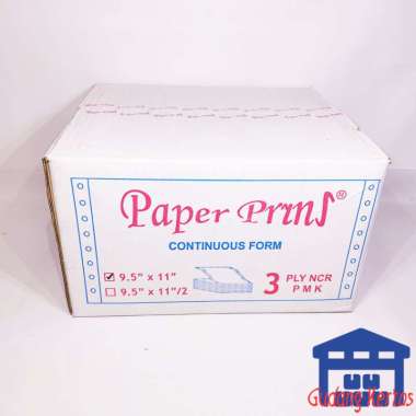 Paperpryns Continuous Form Computer Paper - PMK [9.5 Inch x 11 Inch/3 Ply/NCR]