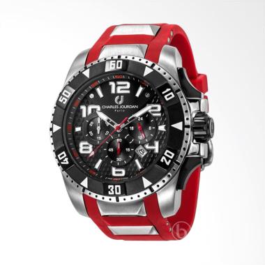 Charles Jourdan Chronograph Original Jam Tangan Pria - Red [CJ1026-1365C] Red