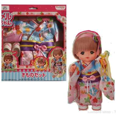 Baju Boneka Mell Chan Kimono Traditional Dress Set Mellchan