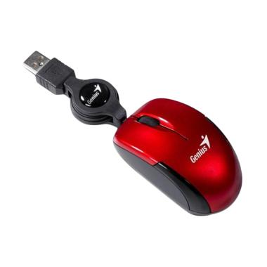 Genius Micro Traveler Super Mini Mouse Retractable USB Cable