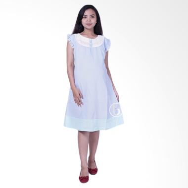 Mama Hamil DRO 866 Julie Kutung Brokat Baju Ibu Hamil - Biru Mama Hamil DRO 866 Julie Kutung Brokat Baju Ibu Hamil - Biru