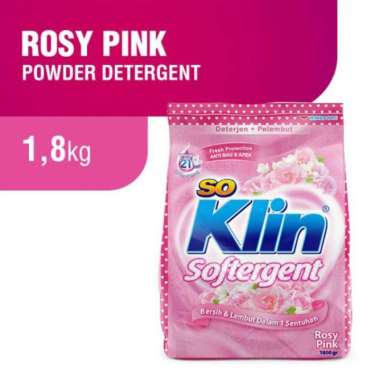 Promo Harga So Klin Softergent Rossy Pink 1800 gr - Blibli