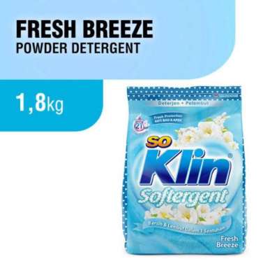 Promo Harga So Klin Softergent Blue Cloud Fresh Breeze 1800 gr - Blibli