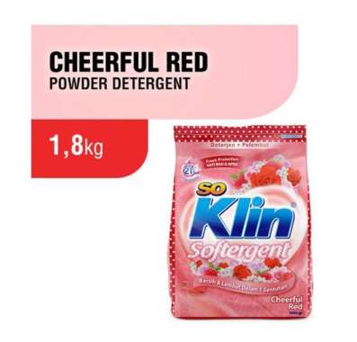 Promo Harga So Klin Softergent Cheerful Red 1800 gr - Blibli