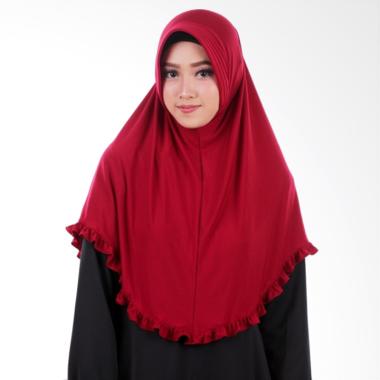 Atteena Hijab Aulia Hayfa Jilbab Instan - Dark Red Atteena Hijab Aulia Hayfa Jilbab Instan - Dark Red
