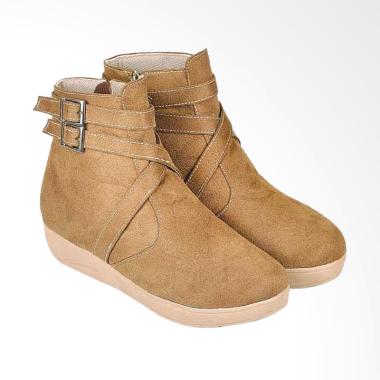 JAVA SEVEN JV-BJI 674 Mid Calf Boots Sepatu Wanita - Coklat