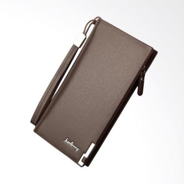 Baellerry Panjang Casual Dompet Kulit Pria - Coffee Brown