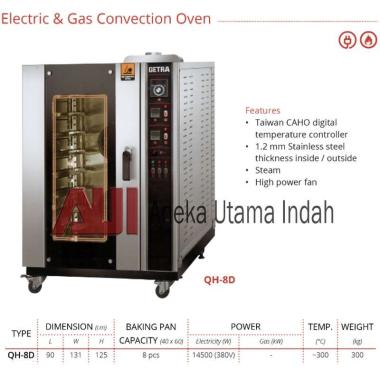 Getra QH-8D Oven Listrik