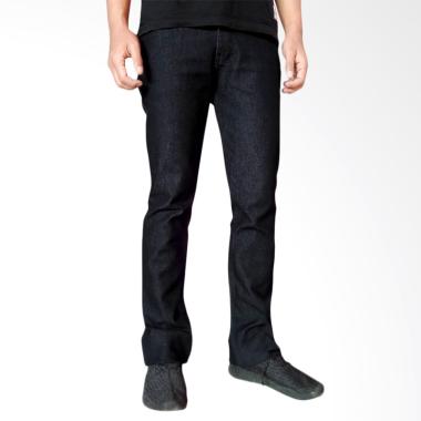 Helder Denim Premium Slim Bootcut Celana Jeans Pria - Black