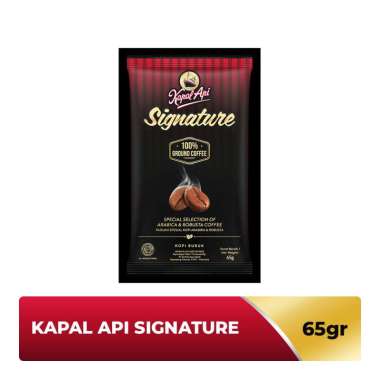Promo Harga Kapal Api Signature 2 In 1 Kopi + Gula 65 gr - Blibli