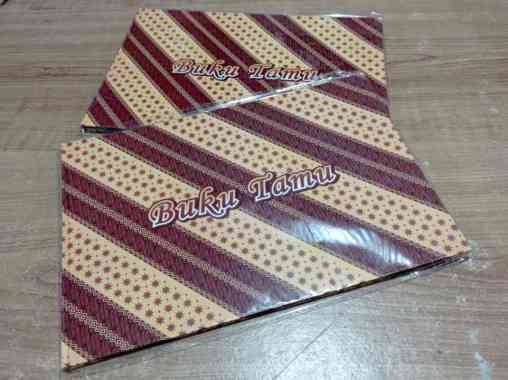 Buku Tamu Undangan Kenko Motif Coklat